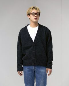 アプレッセ 2025 STYLE2 Cashmere Mole Yarn Cardigan(25AAP-03-19)CHARCOAL☆10月25日(土)発売！