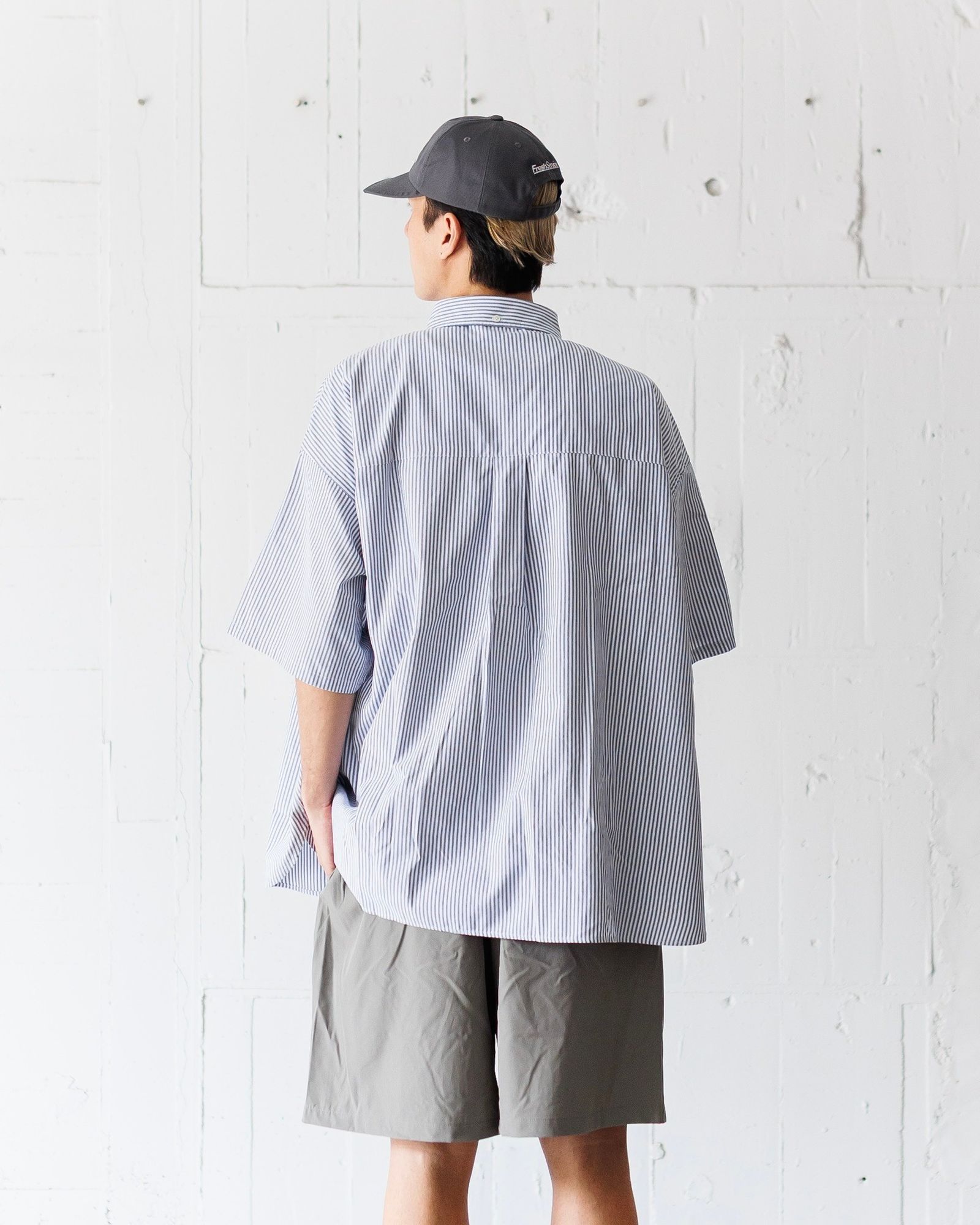 フレッシュサービス DRY OXFORD CORPORATE S/S B.D. SHIRT(FSC251-50004B)BLUE STRIPE