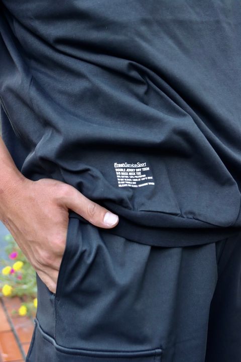 FreshServiceSport フレッシュサービススポーツ 23AW DOUBLE JERSEY DRY TECH S/S MOCK NECK TEEスタイル