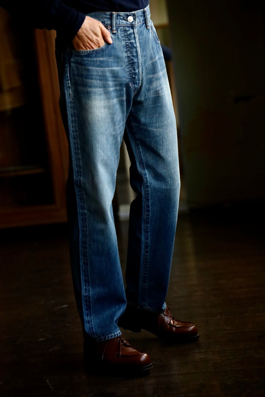 アプレッセ Washed Denim Pants E(AP-4004)BLEACH☆1月11日(土)発売！