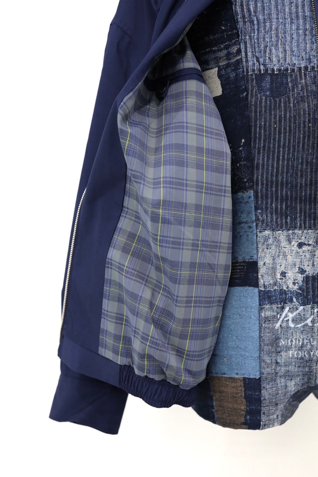 フレッシュサービス MADRAS LINED SWING TOP BLOUSON (FSC261-30294)NAVY★2月14日(土)発売