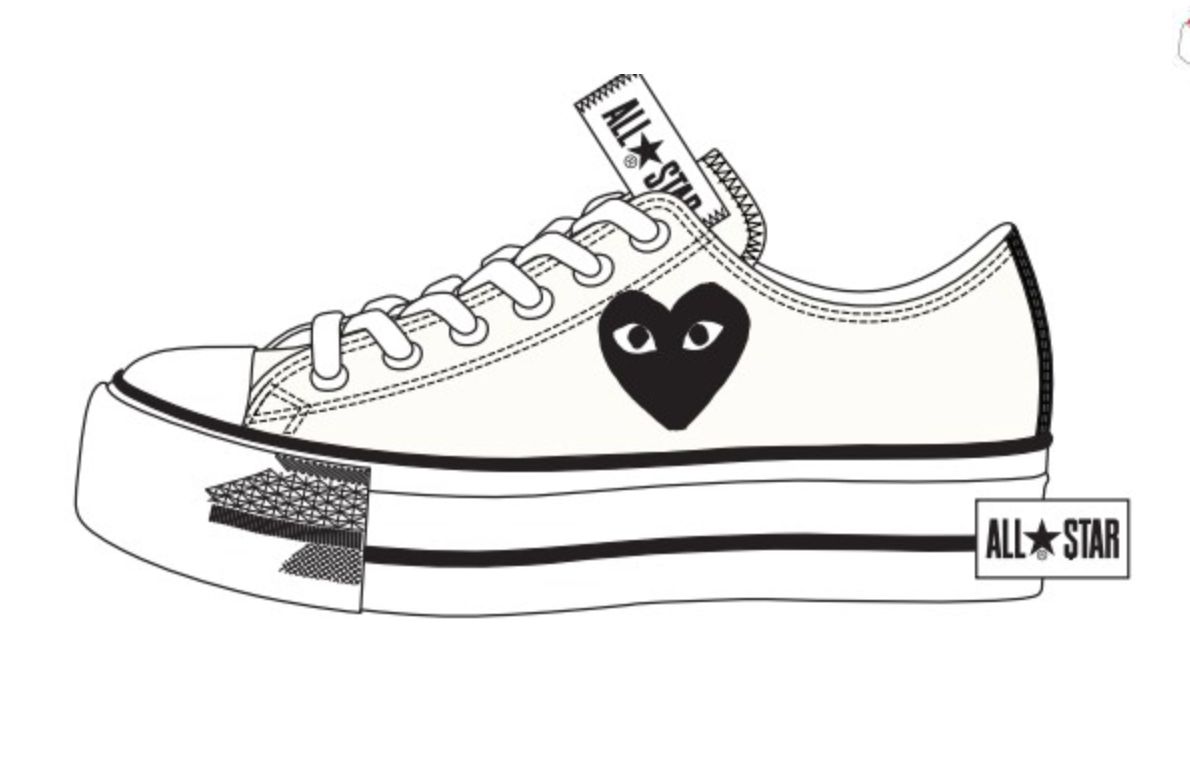 プレイコムデギャルソン PLAY CONVERSE CHUCK TAYLOR(AZ-K125-001-2)WHITE