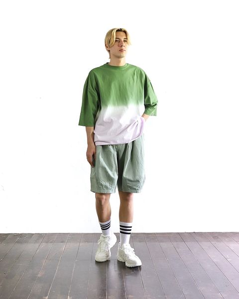 is-ness 24SS GRAMICCI for is-ness HORIZON OVERDYE T-SHIRT style 2024.4.20