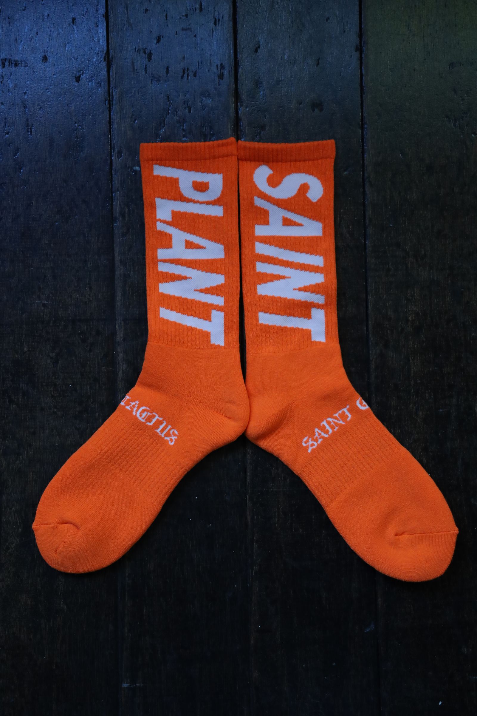 セントマイケル24AW SNT PLANT CP_SOCKS(SM-YS1-0000-C15)ORANGE