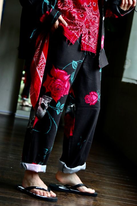 ©SAINT M×××××× ×WILDSIDE YOHJI YAMAMOTO PAJAMAスタイル