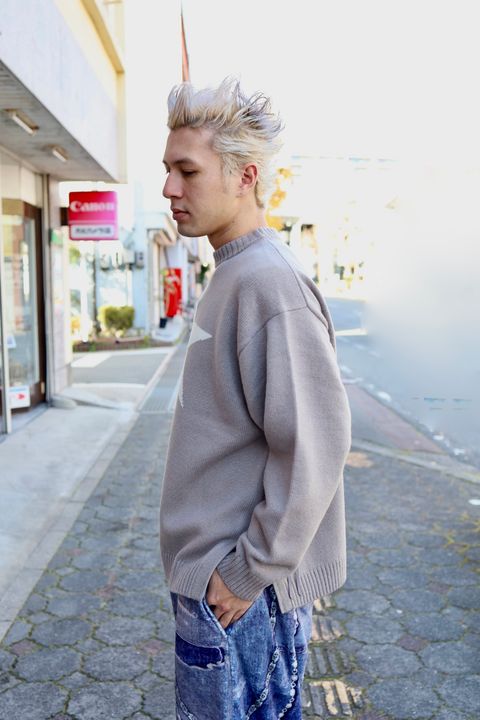 is-ness DORONP VENTILATION KNIT MARKスタイル