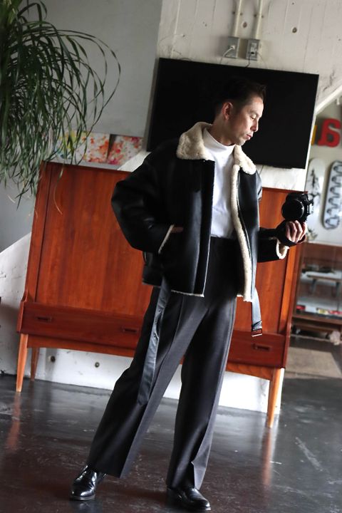 Ets.MATERIAUX マテリオ セレモニーパンツ"CHARCOAL"SIZE:1 style.