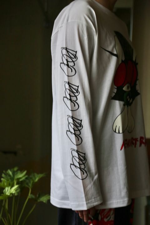 KIDILL×SKOLOCT L/S T-SHIRTS (KLSKT03) "WHITE" style.2021.1.23.