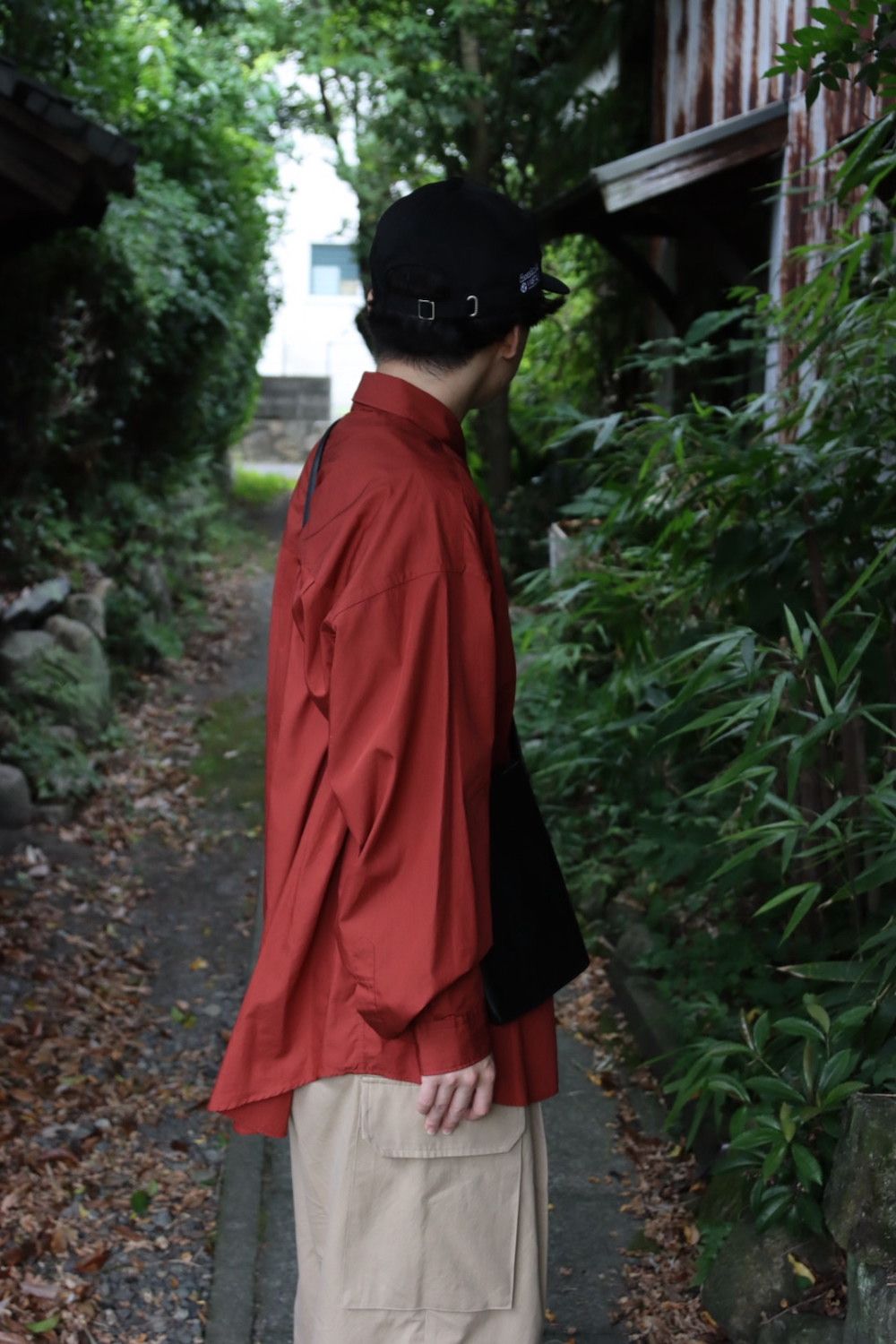 Graphpaper Broad L/S Oversized Regular Collar Shirt(GM223-50063) style. 2022.07.24.