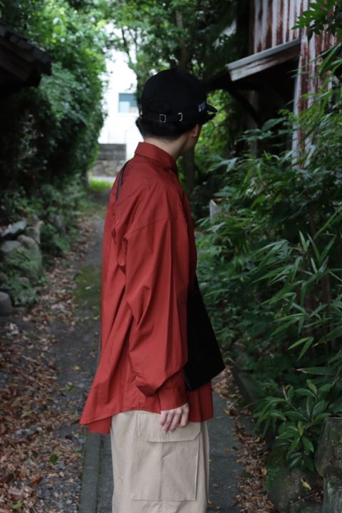Graphpaper Broad L/S Oversized Regular Collar Shirt(GM223-50063) style. 2022.07.24.