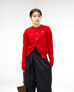 PLAY COMME des GARCONS ROUND NECK RHINESTONE CARDIGAN  style.2025.11.12