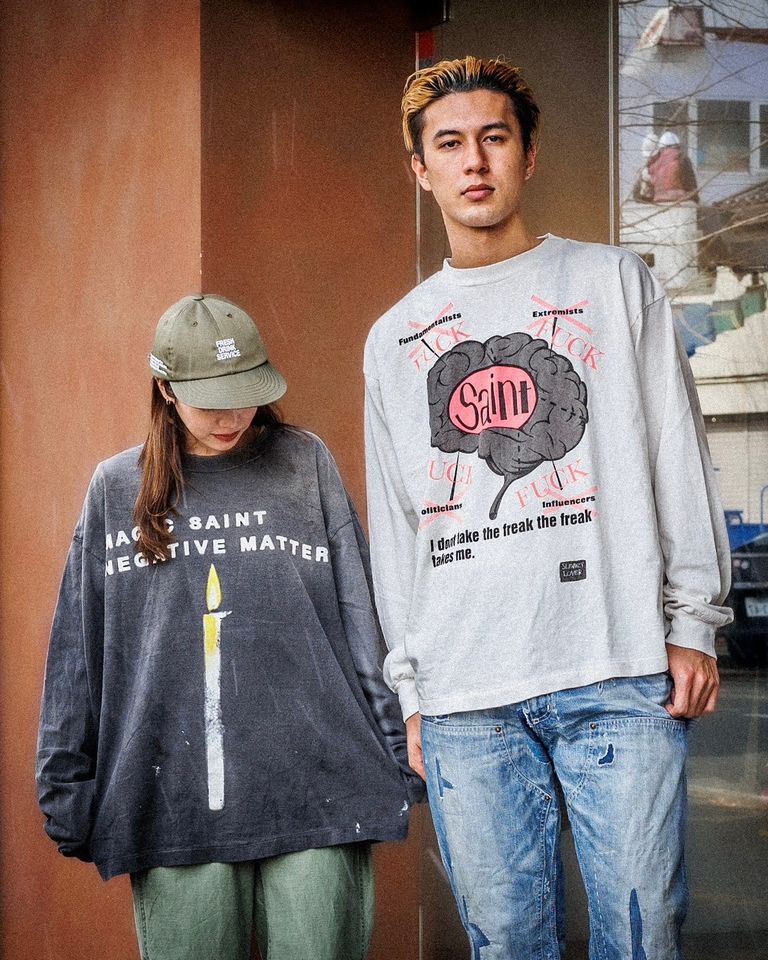 男性モデル186cm/size:XL/女性モデル:154cm/size:L