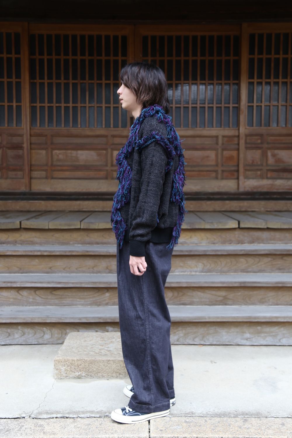 KIDILL 2020 A/W Collection 新作Destroy Argyle Tartan Pullover Knit style.2020.7.31.