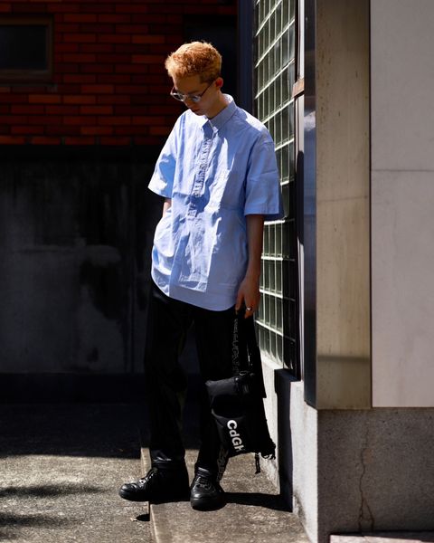 COMME des GARCONS HOMME コムデギャルソンオム23SS 綿オックスS/Sシャツ スタイル