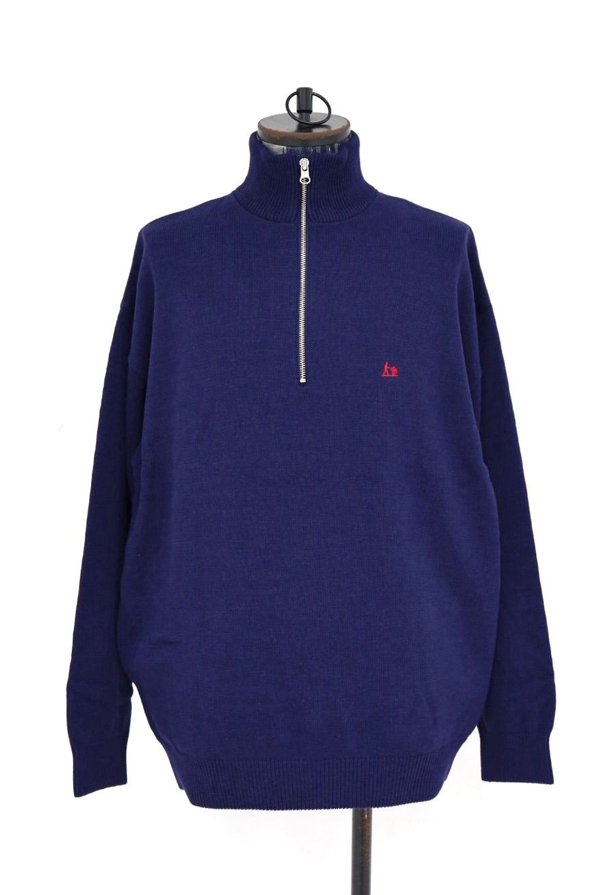 フレッシュサービス 26AW THERMAL JERSEY HARF ZIP KNIT(FSC263-80009)NAVY☆10月17日(土)新作発売！