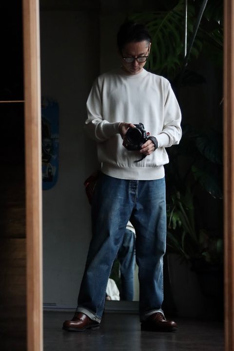 A.PRESSE アプレッセ23SSニット Cotton Knit L/S T-Shirtスタイル
