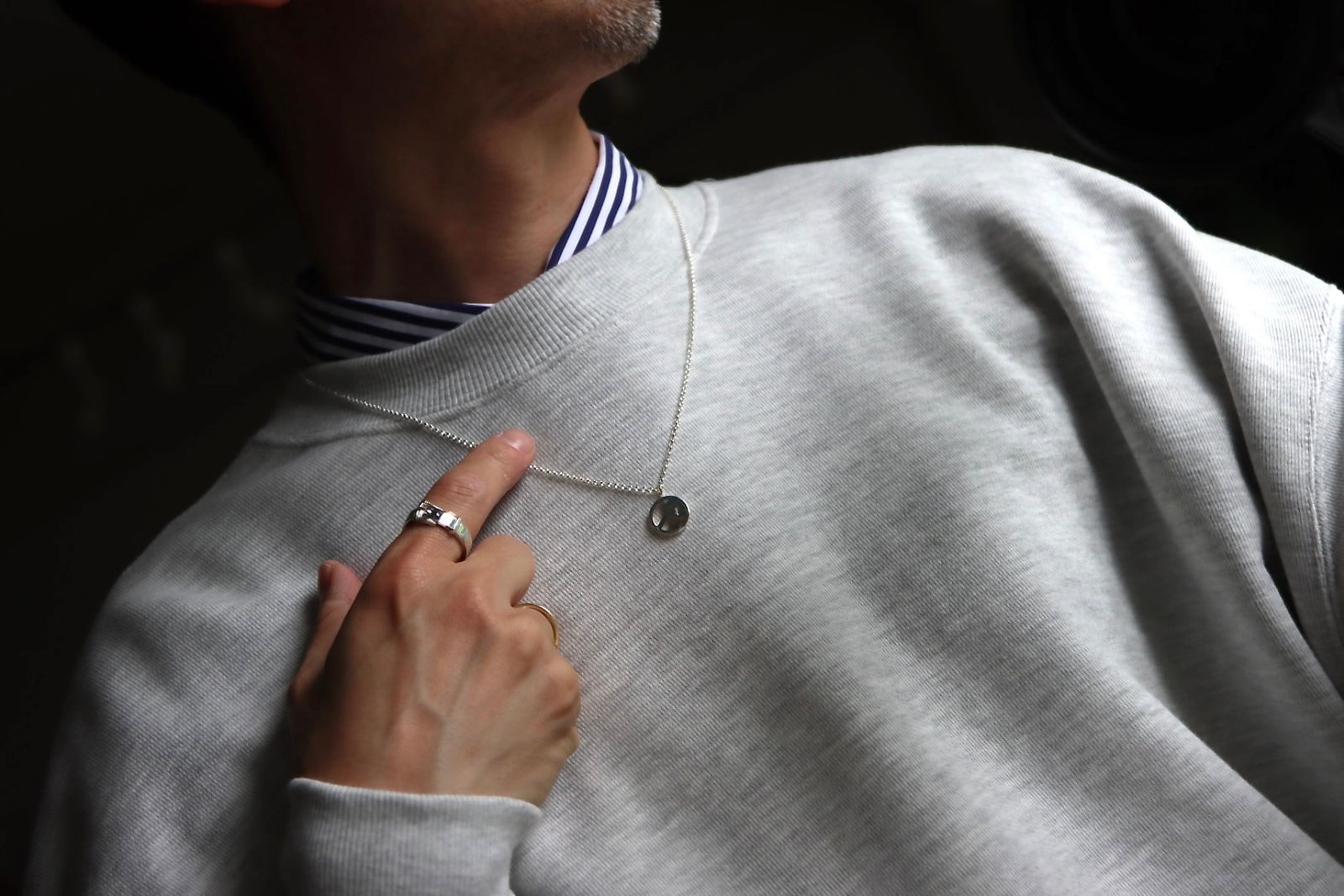 フレッシュサービス LIGHT OZ CREW NECK SWEAT"ASH"style.2022.6.15.