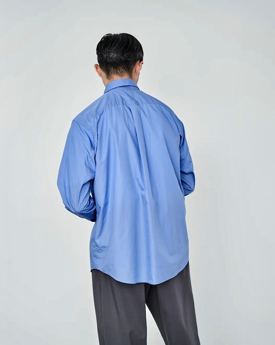 グラフペーパーシャツ Broad Regular Collar Shirt (GM251-50005B)BLUE☆7月19日(土)発売！