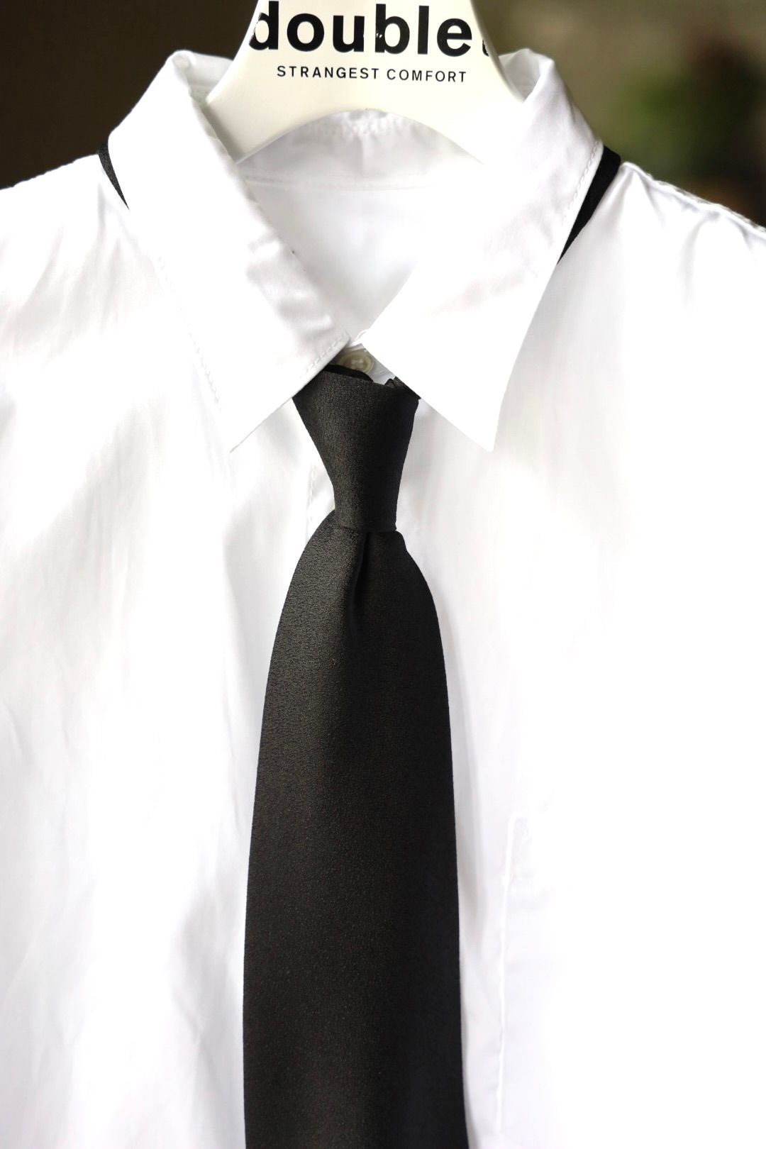 doublet ダブレット26AW TSHAPE MEMORY SHIJIRA TIE (26AW37BL269)BLACK☆8月15日(土)発売！