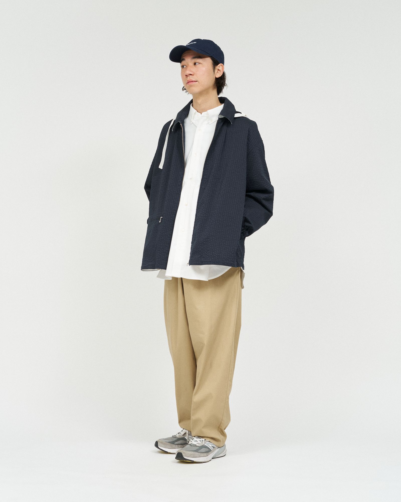 フレッシュサービス SEERSUCKER MARINE JACKET (FSC261-30226)NAVYxBLACK★2月14日(土)発売