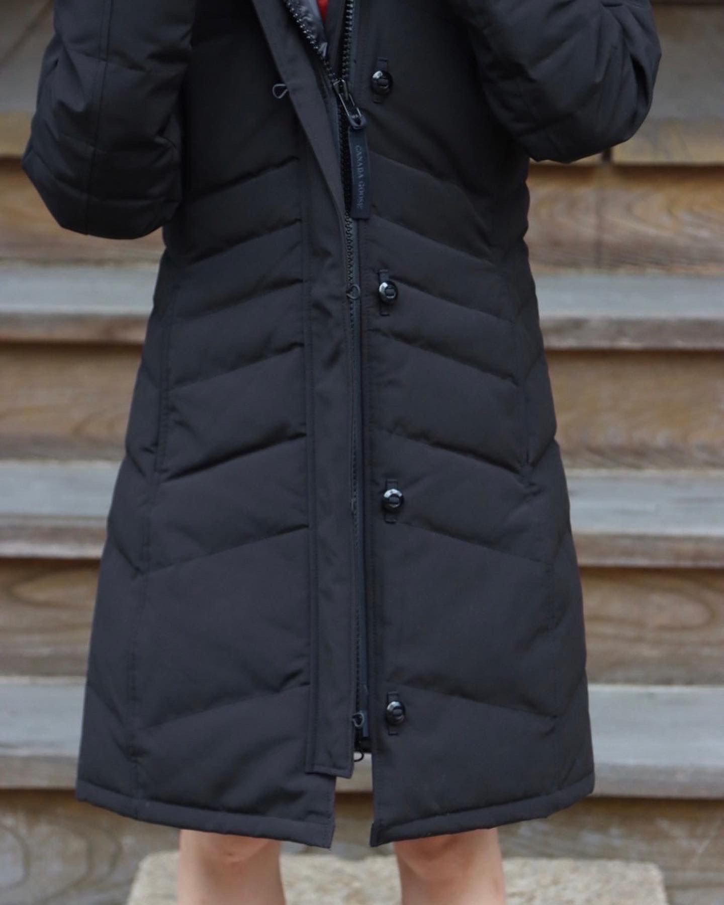 カナダグースレディース22AW LORETTE PARKA BLACK LABELスタイル