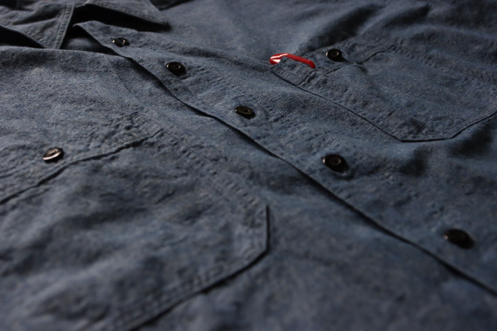 アプレッセ23AWシャツ BB Washed Chambray Shirt(23SAP-02-09M)INDIGO