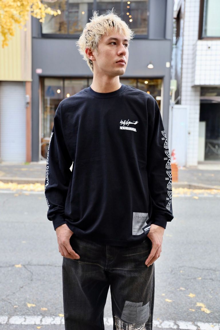 Yohji Yamamoto × NEIGHBORHOOD TEE LS 新作発売！