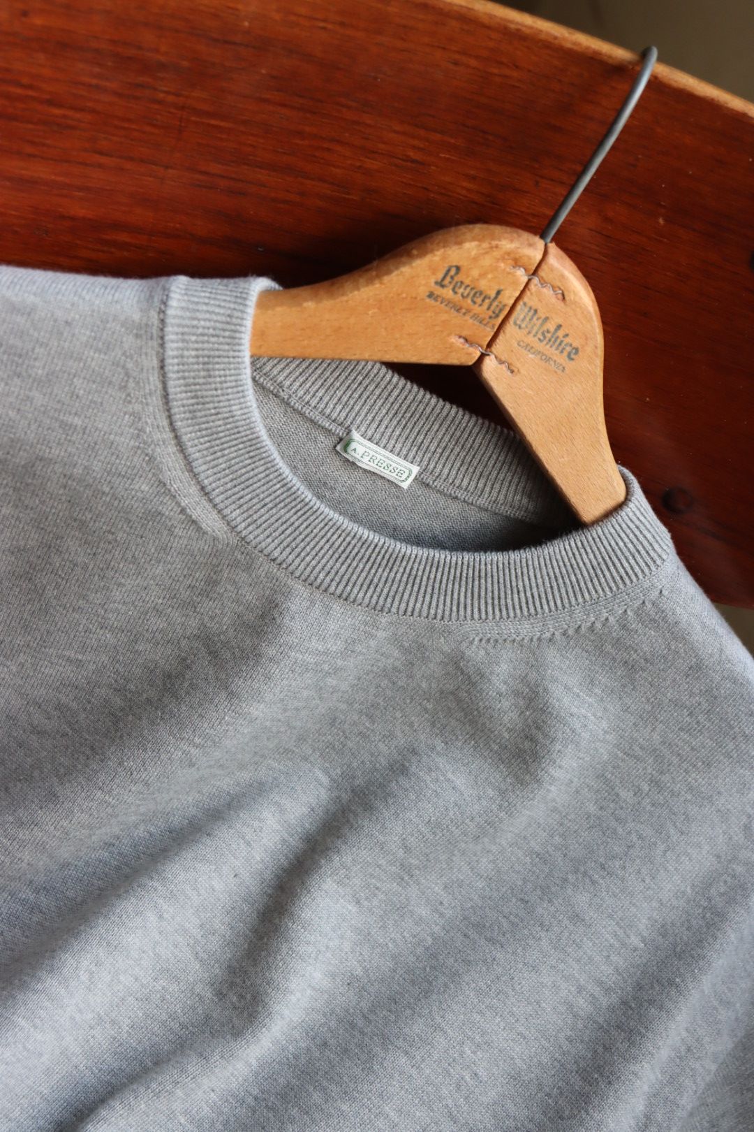 アプレッセ24SS ニット Cotton knit L/S T-Shirt(24SAP-03-06K)GRAY☆2月10日(土)発売！ - 2(M)