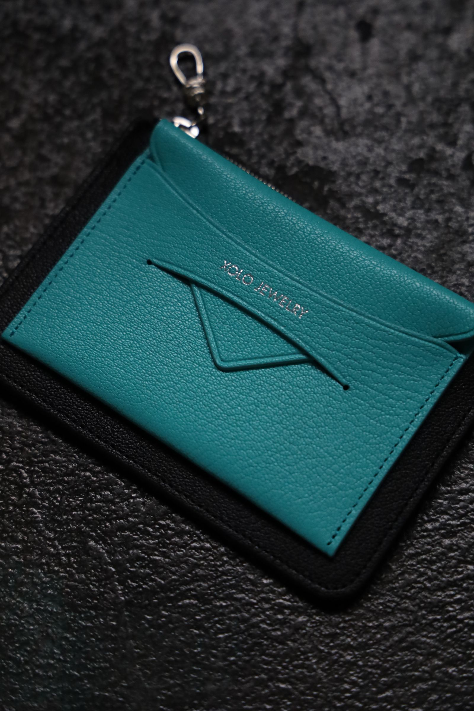XOLO JEWELRY ショロジュエリー / Zip Card Case (XOWC001TEA) TEAL☆6月17日発売！