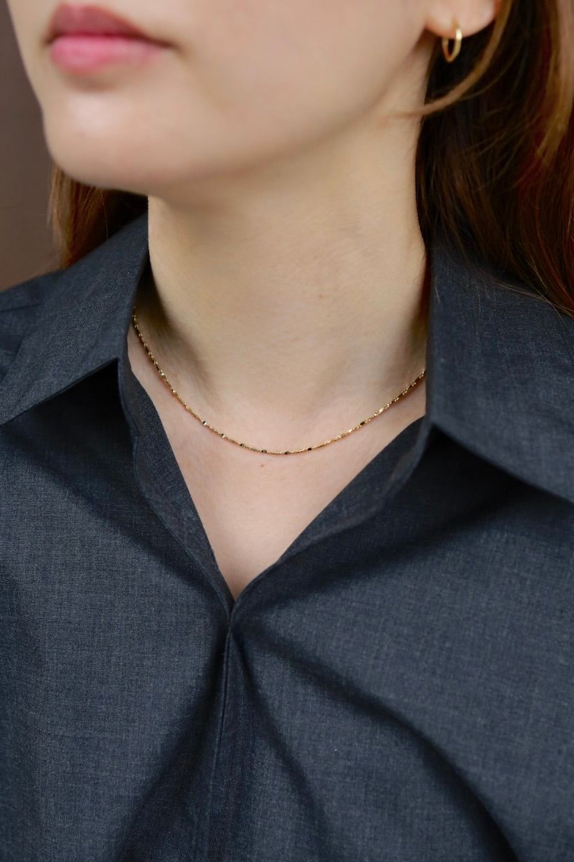 XOLO JEWELRY ネックレス / Brilliant Link Necklace -2mm-(XON58-50-G)☆再入荷！