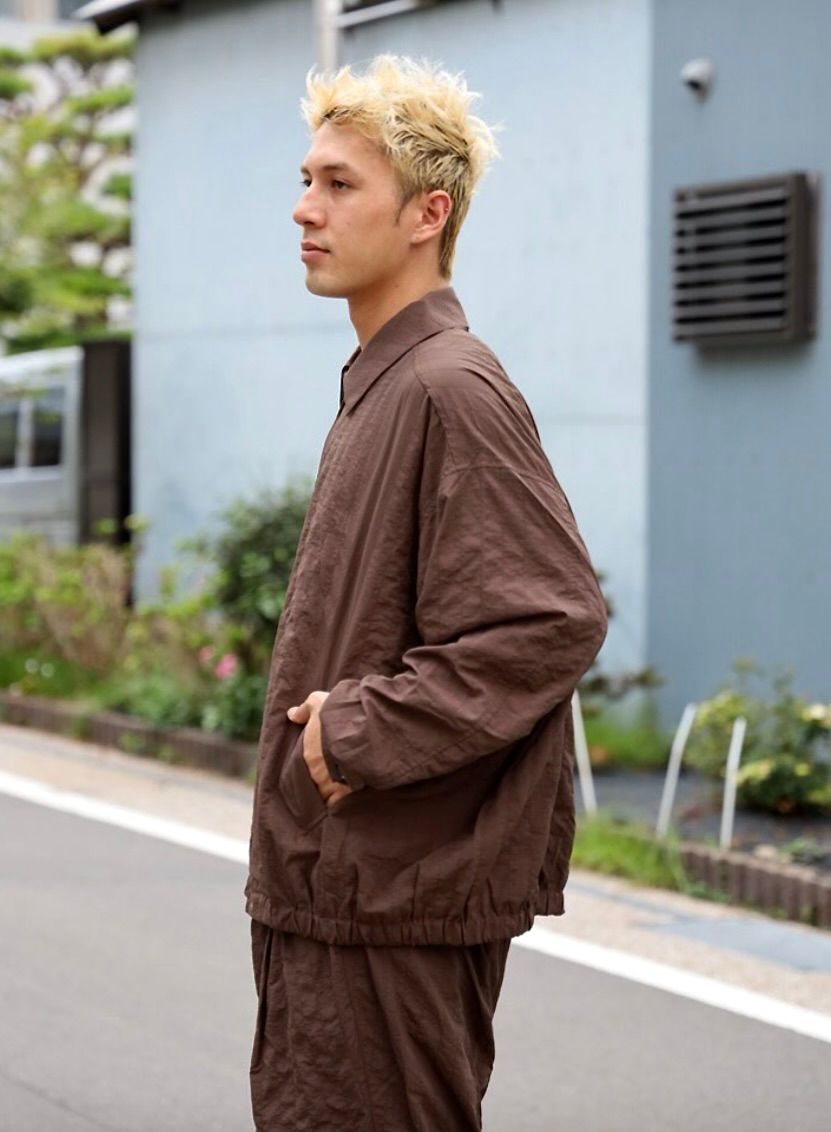 S.F.C 25FW エスエフシー STITCHED NYLON SWING TOP(SFCFW25J04)D.Brown☆9月20日(土)発売！