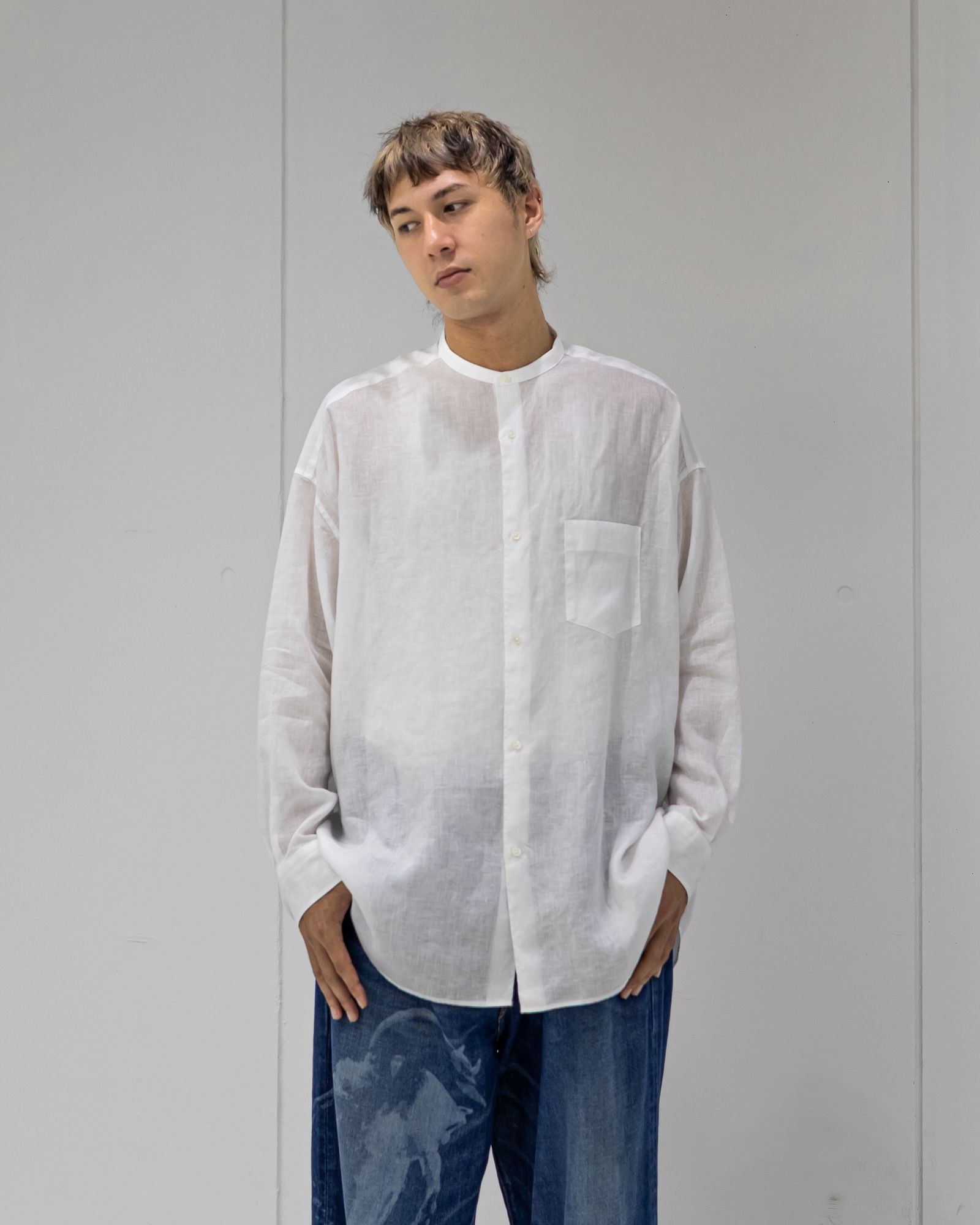 Graphpaper Linen L/S Oversized Band Collar Shirt 6月20日(土)新作発売！
