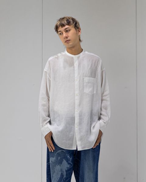 Graphpaper Linen L/S Oversized Band Collar Shirt 6月20日(土)新作発売！