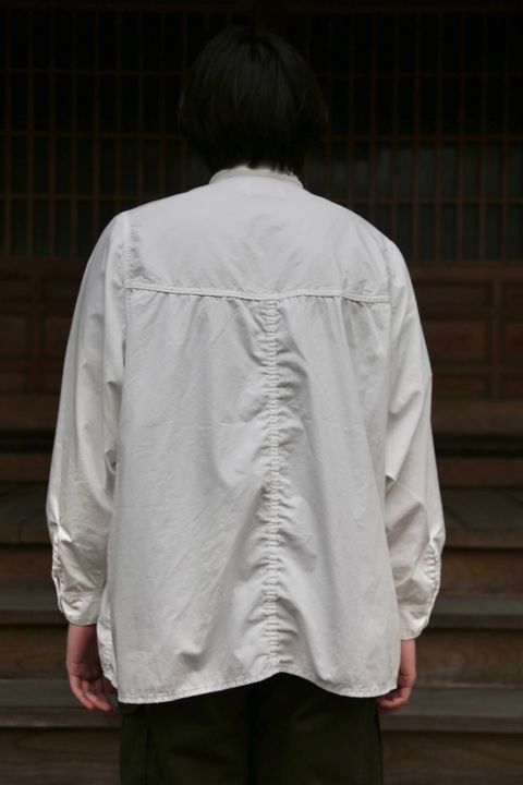 Graphpaper Garment Dyed Poplin Umbrella Yoke Shirt(GM211-50032) style.2021.1.24.