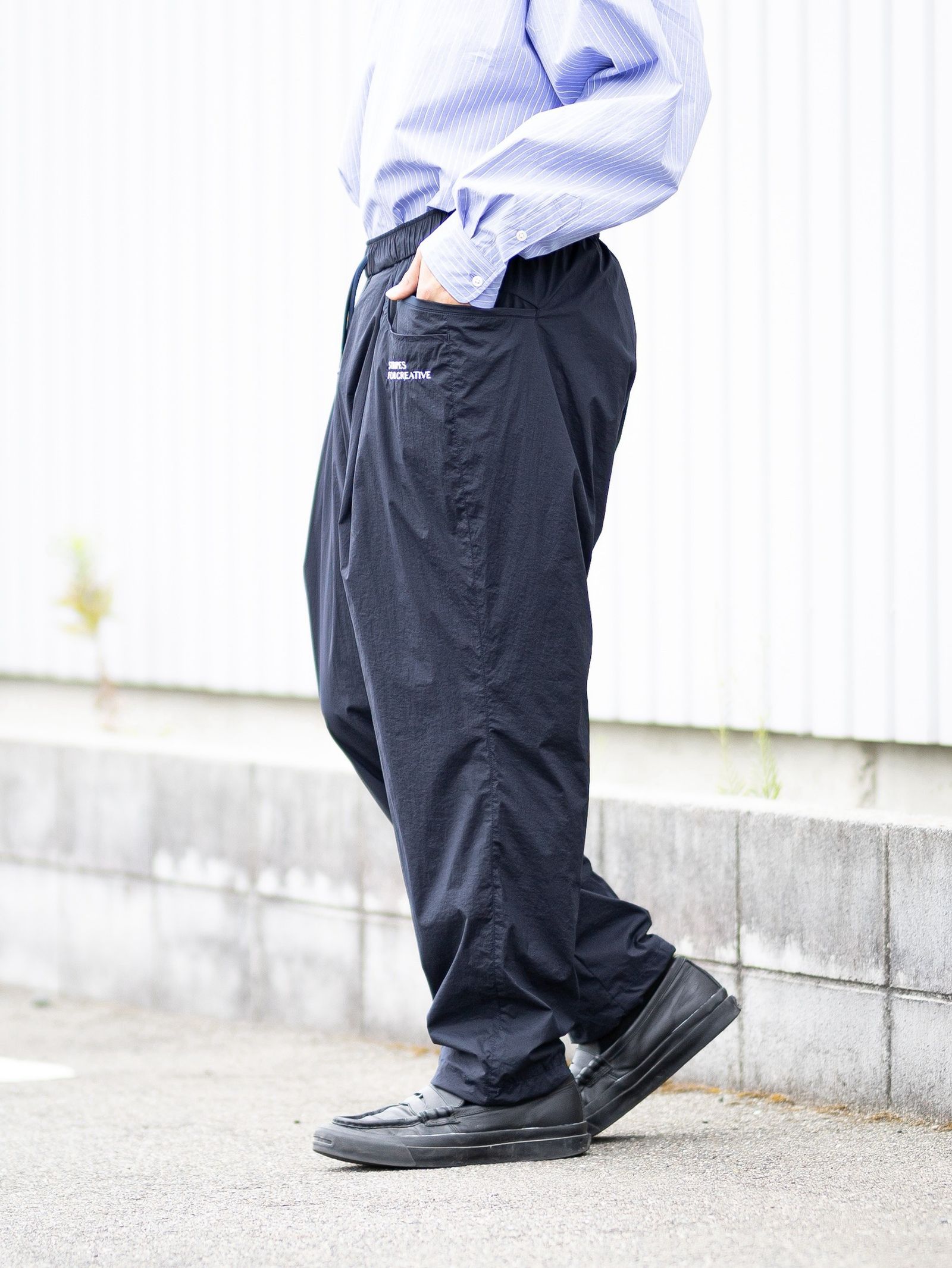 S.F.C 2026FW エスエフシー WIDE TAPERED EASY PANTS(NYLON) (SFCFW26P08)Navy☆9月12日(土)発売！