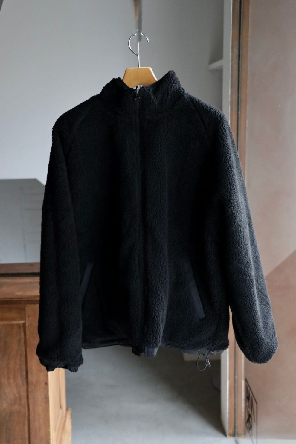 イズネスミュージック 25AW DUB REVERSIBLE FLEECE JACKET (IMP6_26_DBJK01)BLACK☆新作発売！