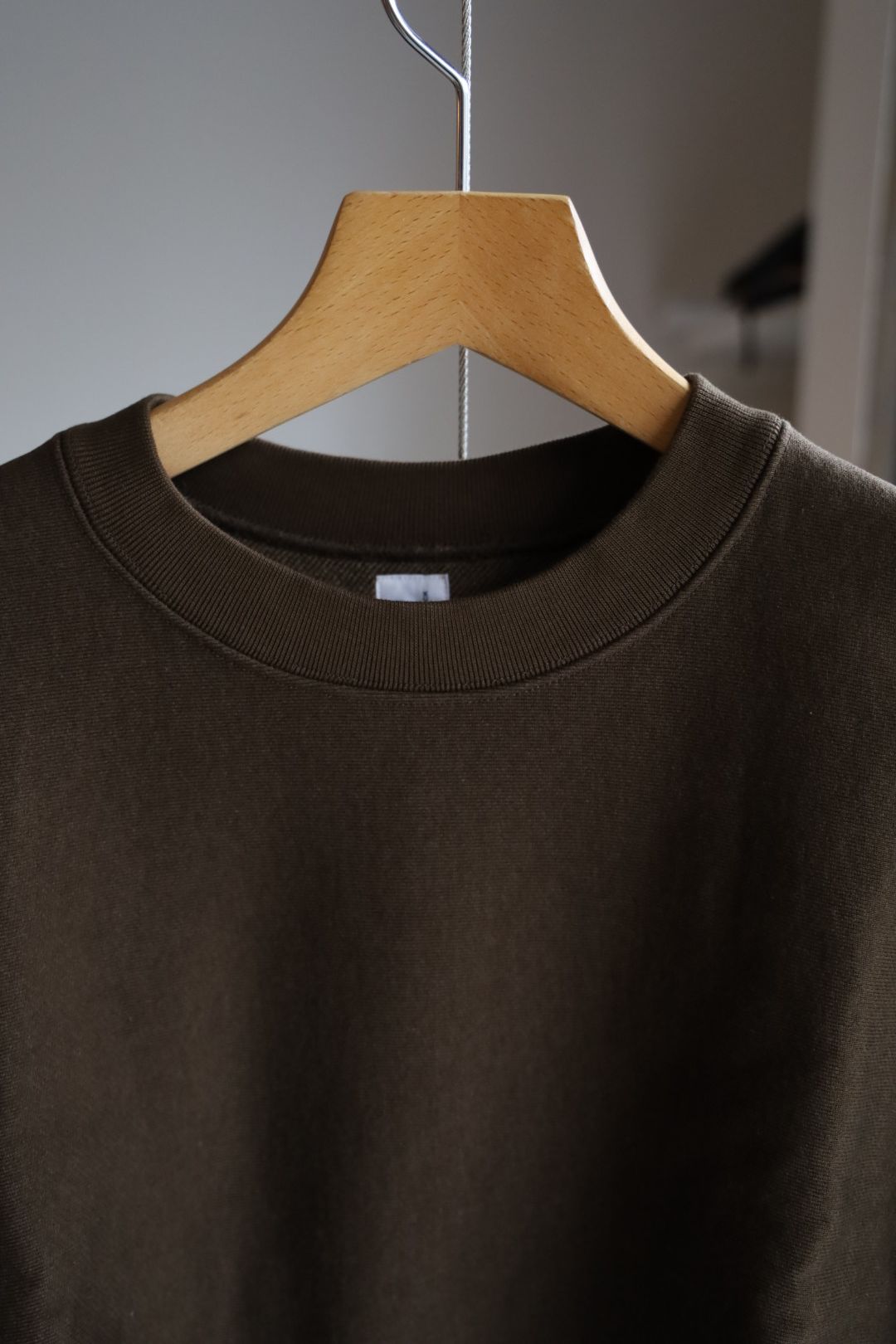 blurhms Women's 25FW Soft&Hard Sweat Crew-Neck P/O(bROOTS24F21F25)KhakiBrown☆新作発売！