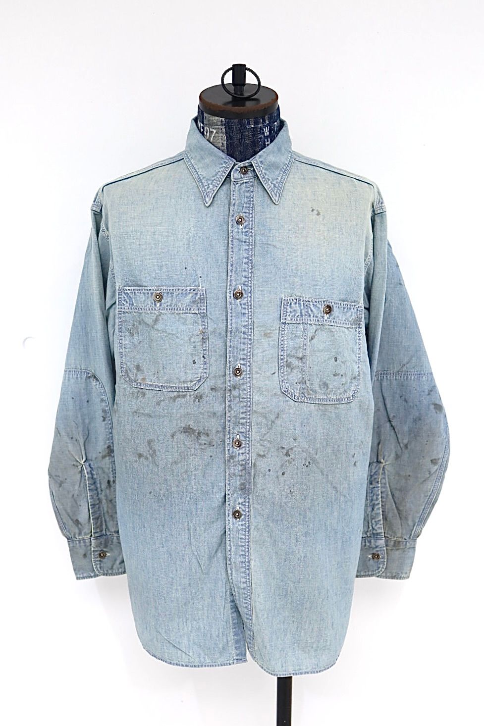 BOW WOW 26FW METAL BUTTON CHAMBRAY SHIRT(BWU-MBCS) INDIGO☆9月26日(土)発売！