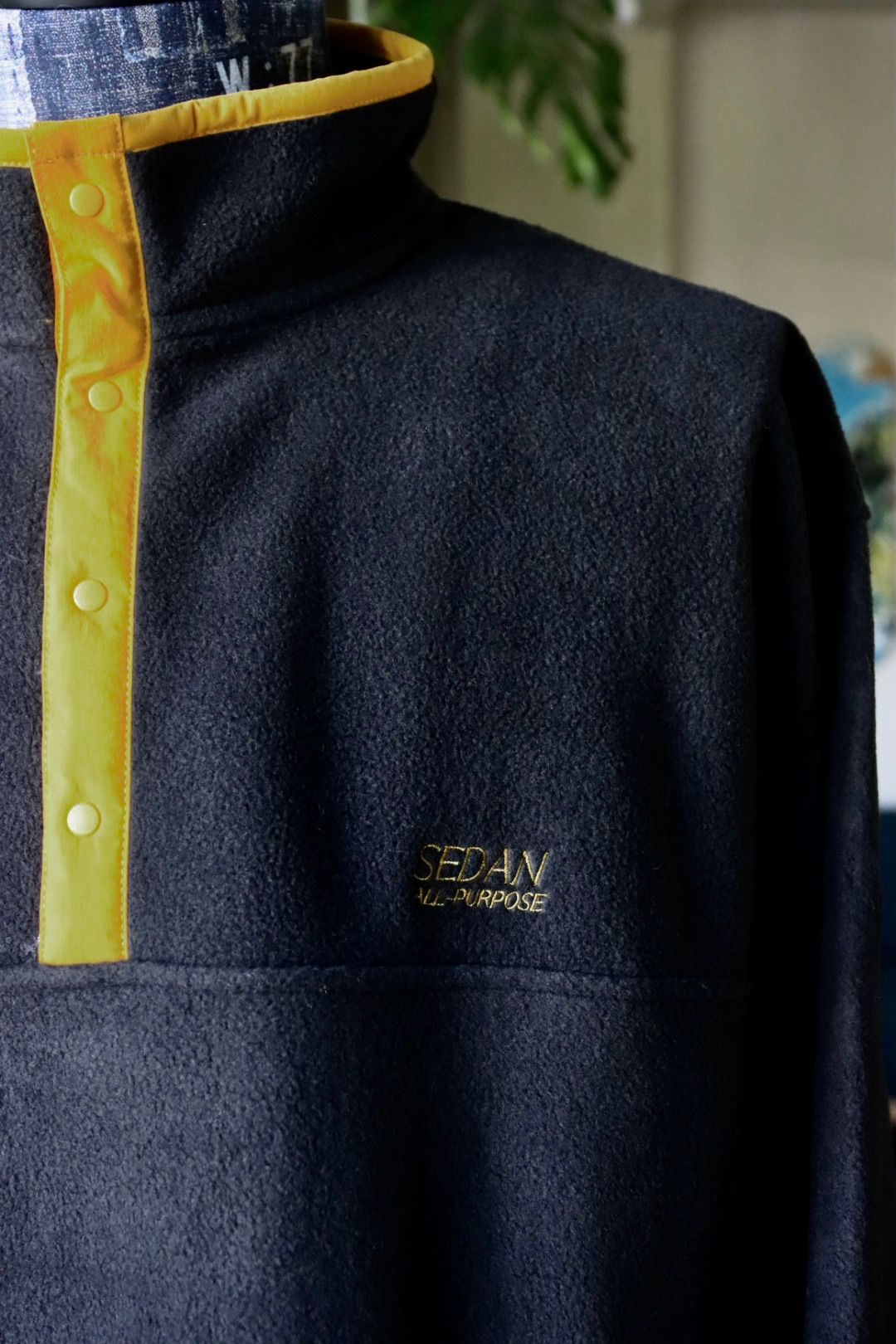 セダンオールパーパスFW23 Fleece Snap Pullover (SD23F-CT07)Black