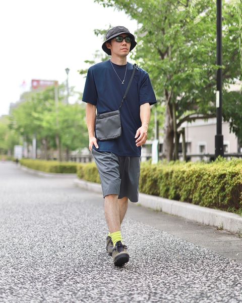 Graphpaper グラフペーパー Stretch Twill Wide Chef Shortsスタイル