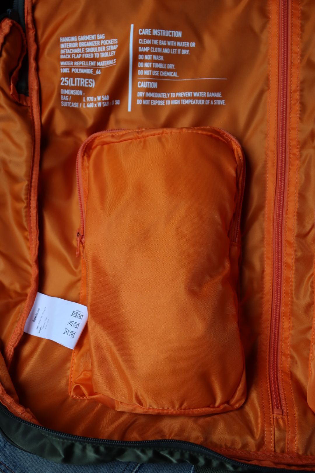 フレッシュサービス MULTI POCKET GARMENT BAG(FSP251-90034)KHAKI