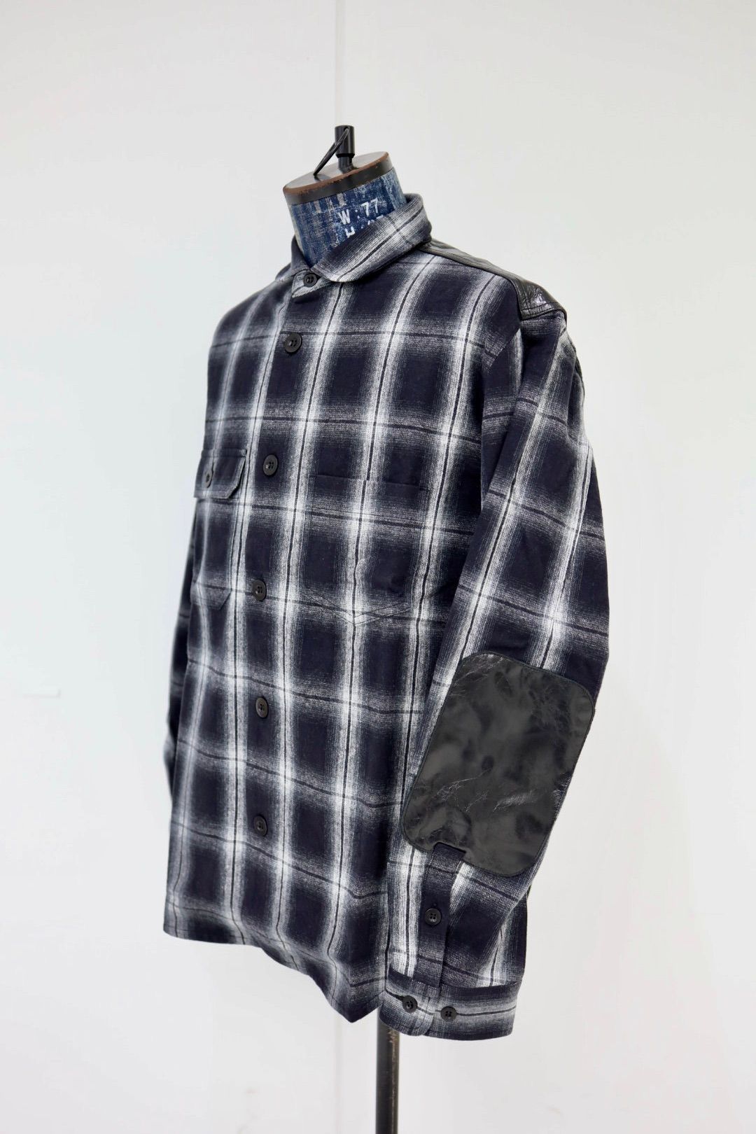 ジュンヤワタナベマン 25AW 綿フランネルチェックコーデュロイレザーシャツ(WP-B021-051)☆11月1日(土)発売!