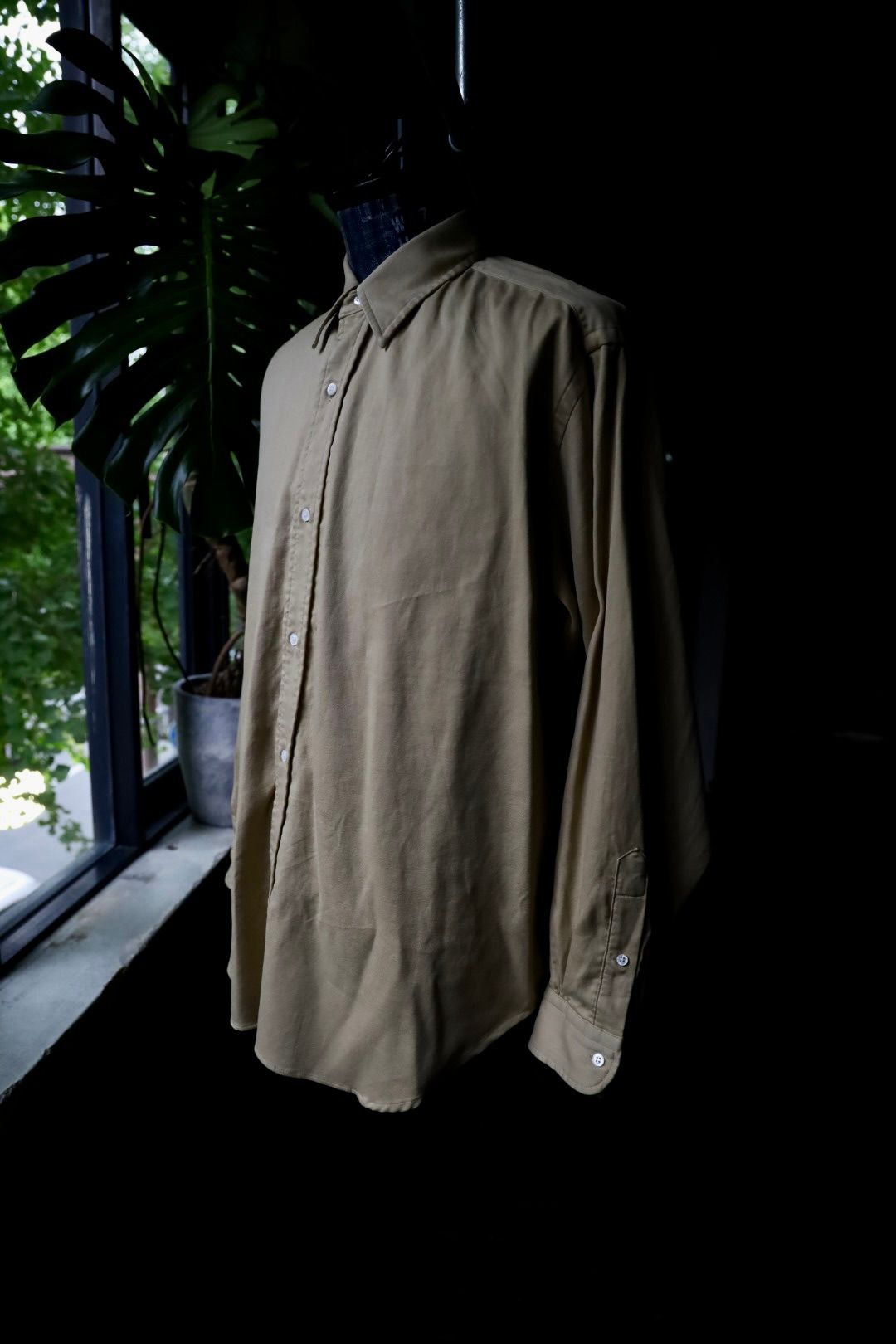 Double Weave Twill Regular Collar Shirt(24AAP-02-07H)BEIGE☆7月13日(土)発売！