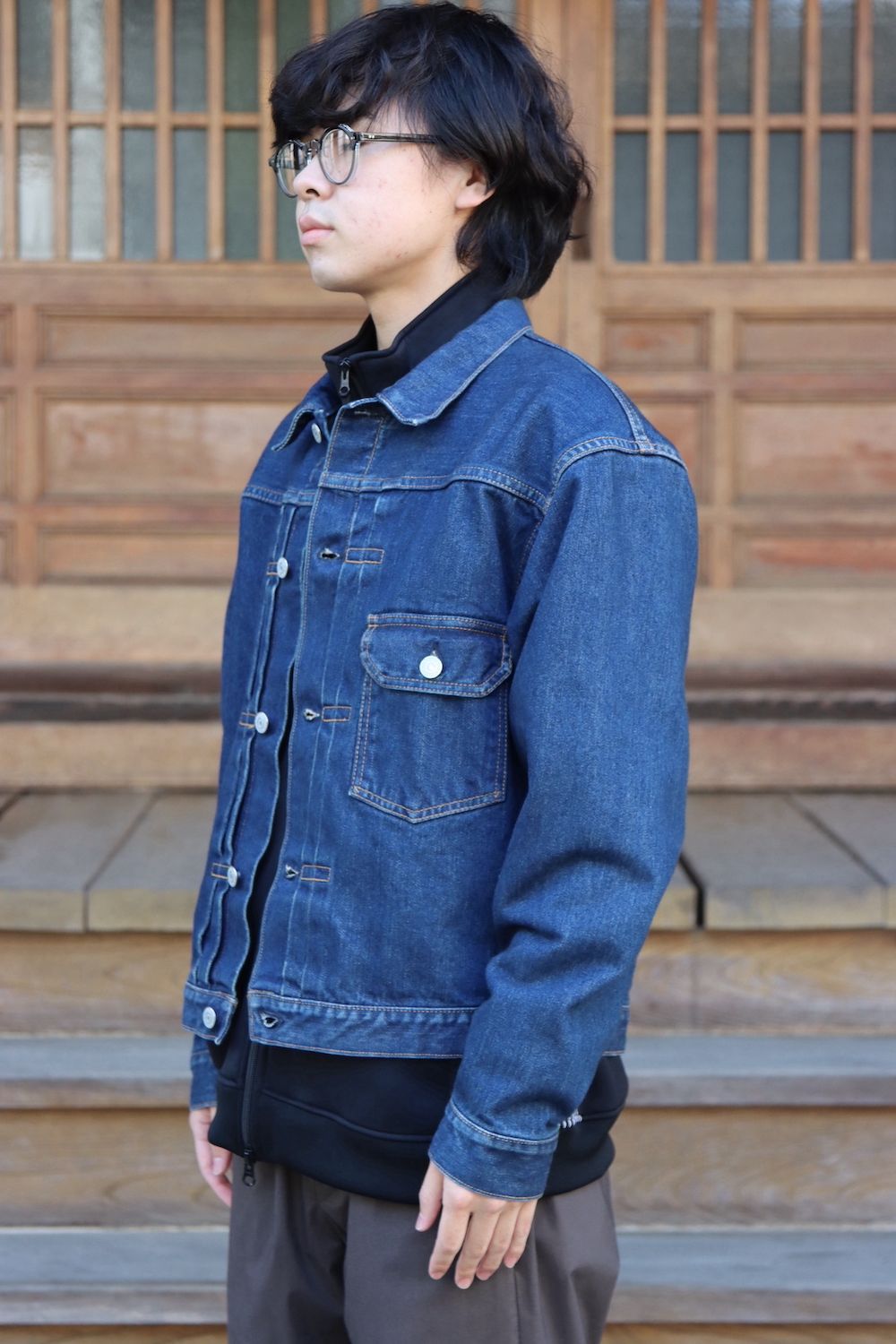 CIOTA DOUBLE POCKET DENIM JACKET 46 NAVY - Gジャン/デニムジャケット