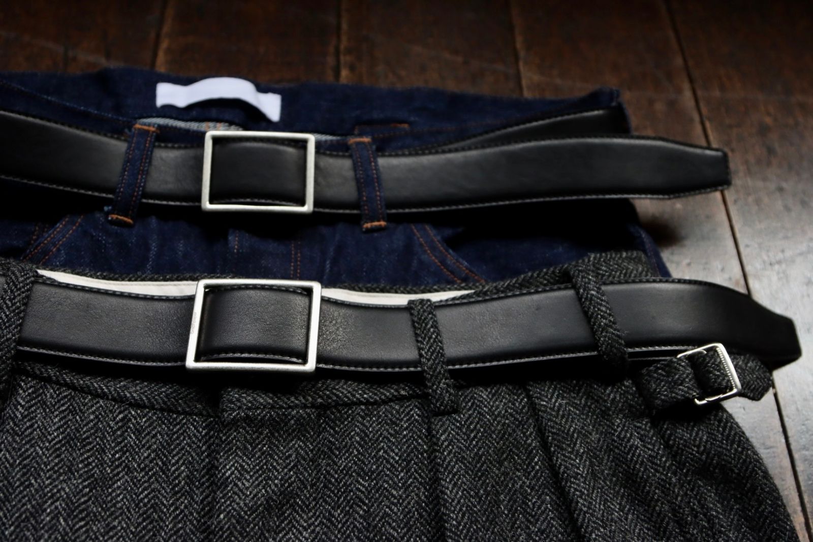 Graphpaper - グラフペーパー Holeless Leather Classic Belt Graphpaper - グラフペーパー Holeless Leather Classic Belt