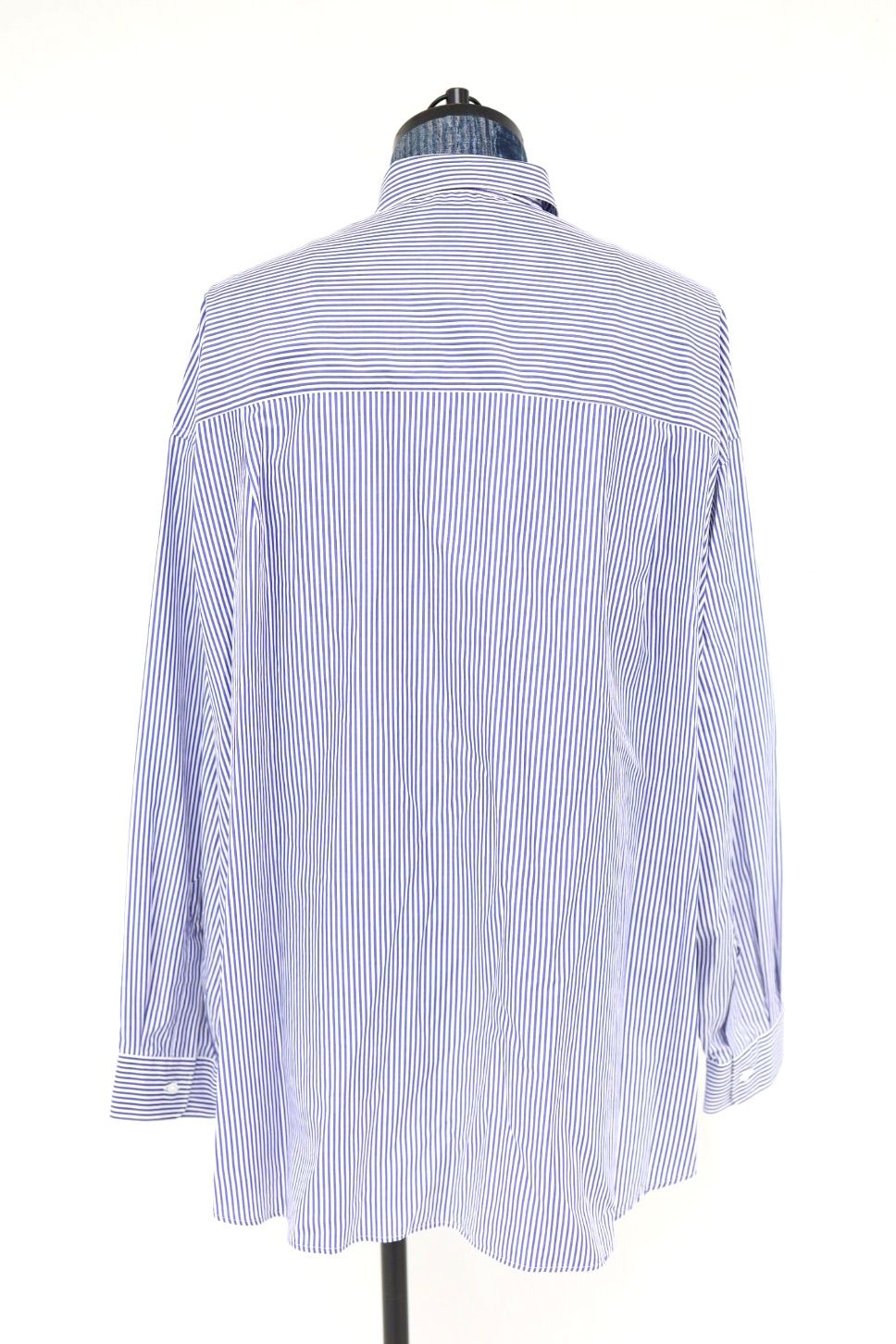 グラフペーパーシャツ Broad Stripe L/S Oversized Regular Collar Shirt (GM264-50022STB)BLUE STRIPE☆10月31日(土)発売！