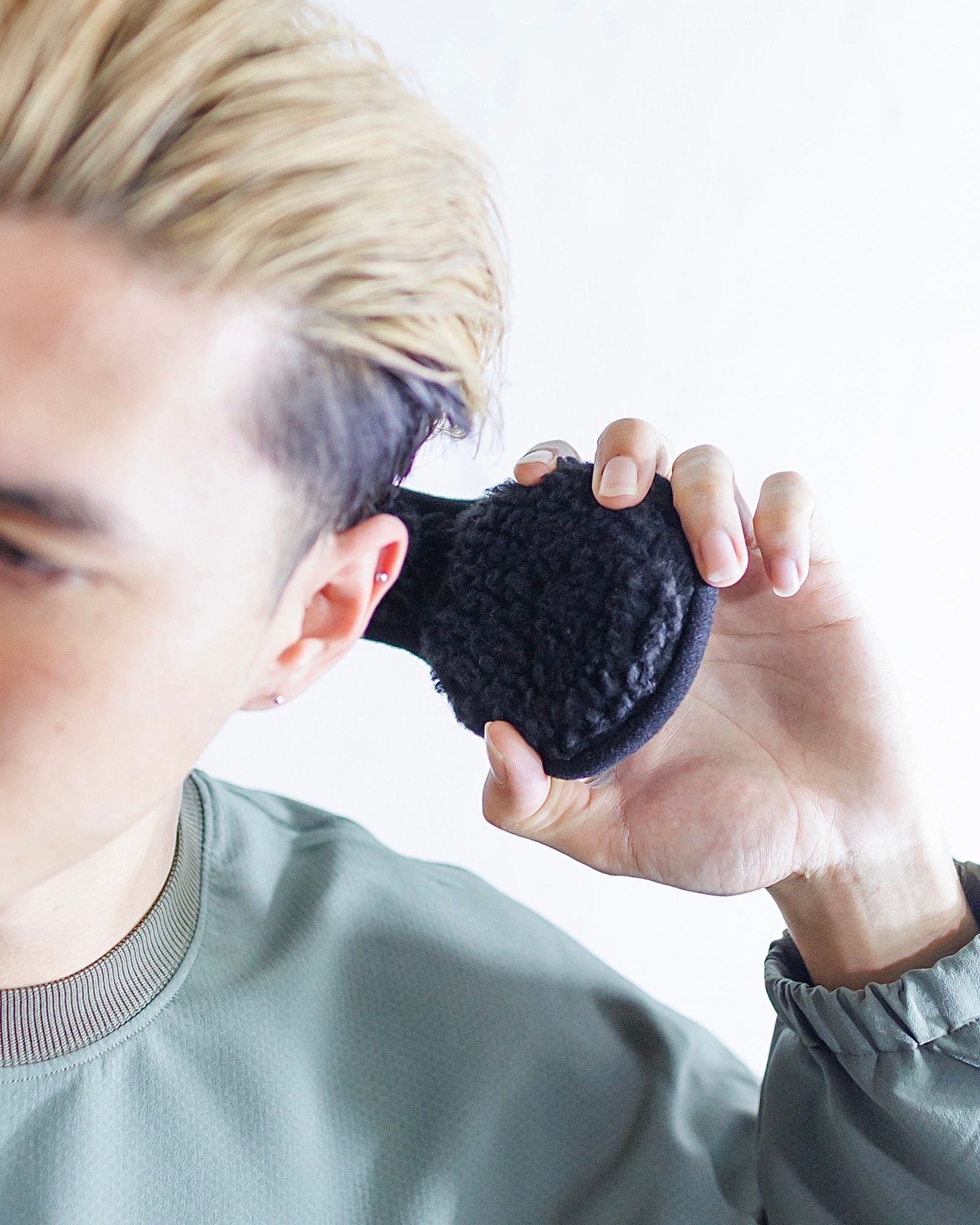 フレッシュサービス SYNTHETIC FLEECE EARMUFFS(FSP243-90204)BLACK