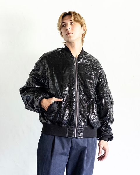 YOKE RUBBER HAND PAINTED BOMBER JACKET スタイル 8月24日(土)新作発売！