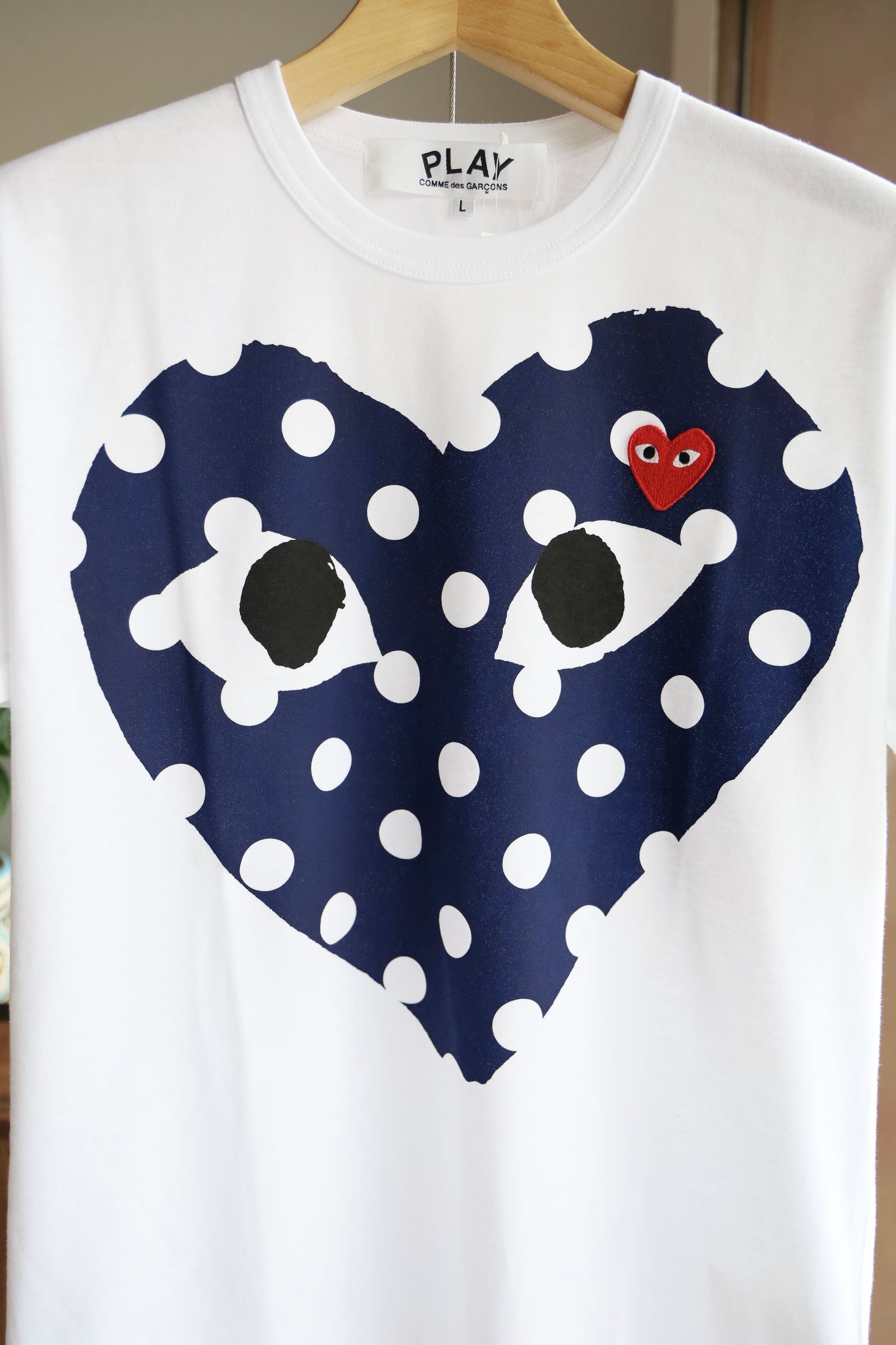 好評 GARCONS des COMME PLAY - ポルカ PLAYプレイコムデギャルソン トップス