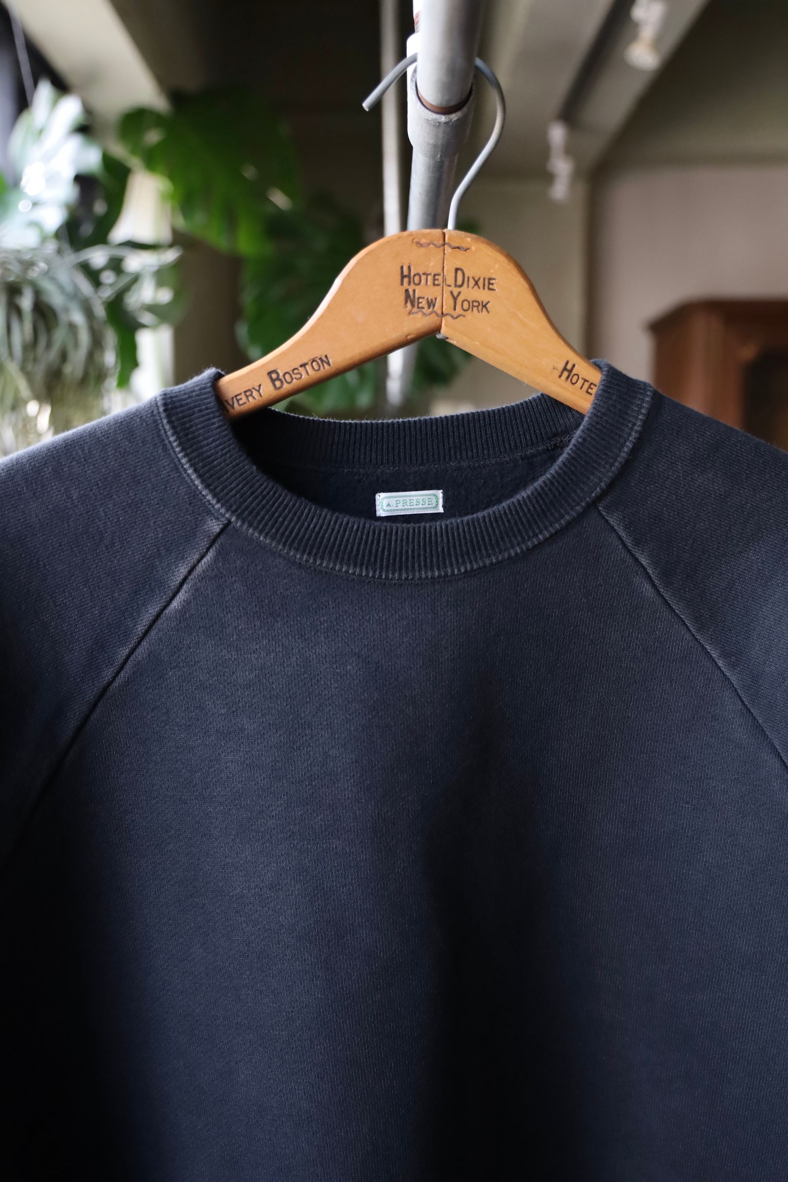 A.PRESSE - アプレッセ Vintage Sweatshirt(25SAP-05-05K)BLACK
